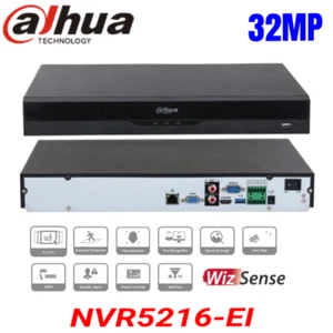 Dahua NVR5216-EI 32MP 16CH NVR 2HDD 2SATA Network Videorecorder Face Recognition - Picture 1 of 6