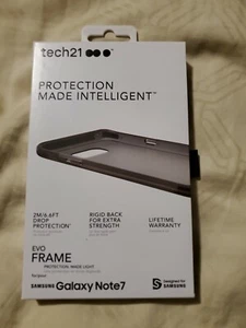 BRAND NEW TECH 21 BLACK CASE FOR SAMSUNG GALAXY NOTE 7 WITH TEMPERED GLASS - Picture 1 of 4