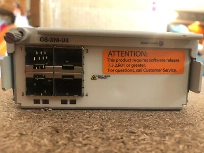 Alcatel-Lucent OS6900 OS-XNI-U4 10Gb SFP Fiber Expansion Module Omniswitch 6900 - Image 1 of 2