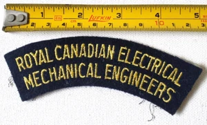Vintage RCEME Royal Canadian Electrical Mechanical Engineers Military Patch - Picture 1 of 3