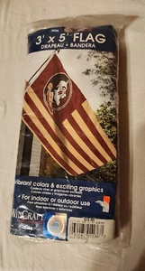 FLORIDA STATE SEMINOLES STARS AND STRIPES 3'X5' DELUXE FLAG BRAND NEW WINCRAFT - Picture 1 of 4