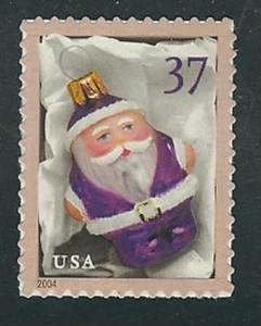 Scott #3883...37 Cent...Santa...Purple...3 Stamps - Picture 1 of 1