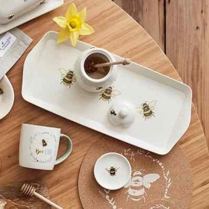 Cooksmart Bumble Bee Bamboo Tea Tray - Picture 1 of 1