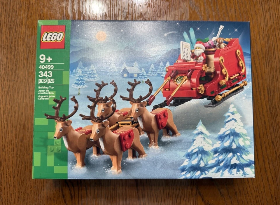 LEGO Santa Reno Trineo Navidad NUEVO 40499 343 Piezas Edades 9+ Vacaciones Invierno Foto 1 de 2
