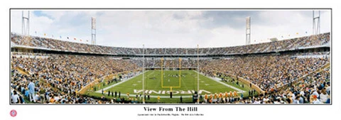 2001 Virginia Cavaliers Charlottesville View From the Hill Panoramic Poster 5007 Cover