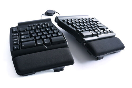 Matias Ergo Pro Programmierbare Ergonomische DE Tastatur mit Gel Polster für Mac