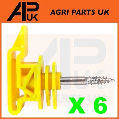APUK 6x Elektrozaun Schraube Polyband Band Isolatoren 20mm 40mm Zaunseil