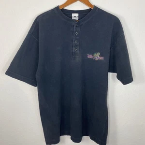 Vintage Disney Quest Interactive Adventure Henley T-Shirt Mens Size L HRLA USA - Picture 1 of 12