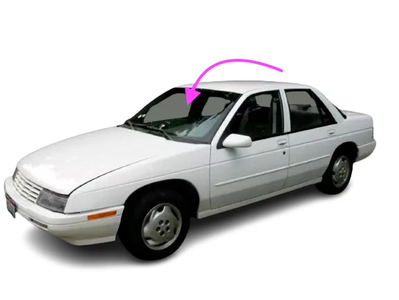Se adapta a: Chevrolet Corsica 1987-1996 4P sedán/hatchback parabrisas delantero vidrio Foto 1 de 4
