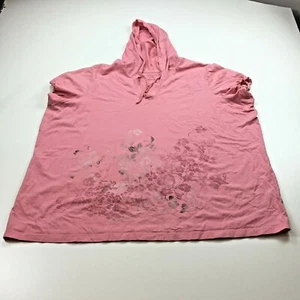 Blusa túnica Avenue Top Mujer Rosa Floral Cordón Lavado Sudadera con Capucha Talla 26/28 - Imagen 1 de 7
