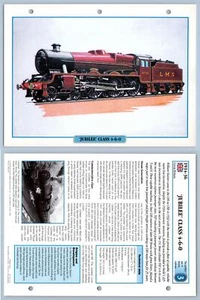 Jubilee Class 4-6-0 - Golden Age - British - Legendary Trains Maxi Card - Picture 1 of 1