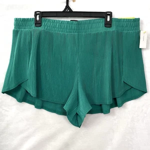 Pantalones cortos plisados de tiro medio verde talla XXL All In Motion para mujer nuevos con etiquetas - Imagen 1 de 12