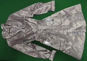 Trenchcoat Hammer Teil Satinmantel neu in siber 34-36 ausverkauft ! - Bild 1 von 13
