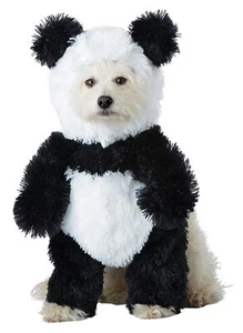 Panda Pooch Bear Cub Animal Cute Fancy Dress Up Halloween Pet Dog Cat Costume - Picture 1 of 10