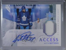 2018-19 Upper Deck Ultimate Collection Access /125 Auston Matthews #UAA-AM Auto