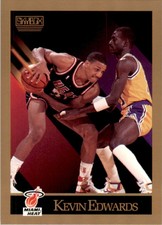 1990-91 SkyBox. Kevin Edwards . Miami Heat #146