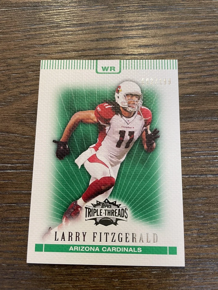 2007 Topps Triple Threads #63 Larry Fitzgerald Emerald #/199 - Image 1 of 2