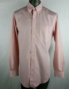 Brooks Brothers 1818 Regent Shirt Men Sz 16 Gingham Check Button Up Long Sleeve - Picture 1 of 9