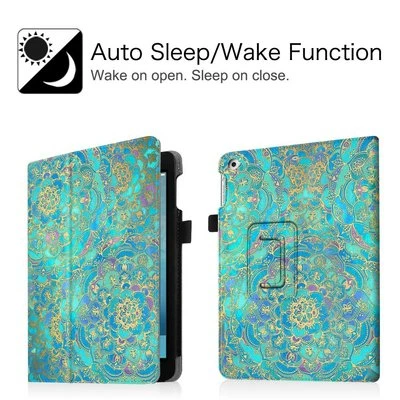 适用于 9.7 英寸 iPad 第 6 代 2018 / 第 5 代 2017 外壳 对开式 支架 保护套 自动 唤醒/睡眠 — 第 1/4 张图片