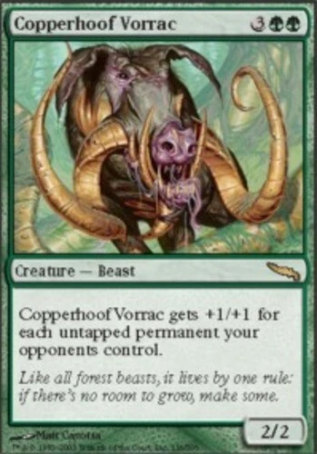 Copperhoof Vorrac ~ Heavily Played Mirrodin MTG Magic UltimateMTG Green Card - Image 1 of 1