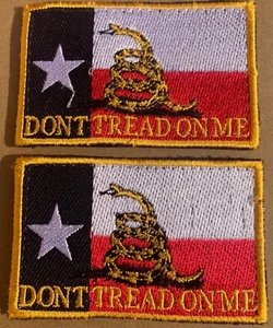 Texas state flag patches set of two pieces GM02 - Picture 1 of 2