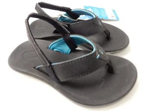 Olukai Niau Little Boys Black Black Size 9 NWT - Picture 1 of 5