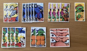 Brooke Bond Teenage Mutant Hero Turtles Dimension X Cards 1990 - 21-card Bundle