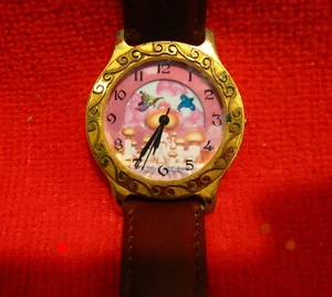 DISNEY ANIMATED ALADDIN WATCH - EXCELLENT WORKING COND. - NEW BAND - NEW BATTERY - Picture 1 of 4