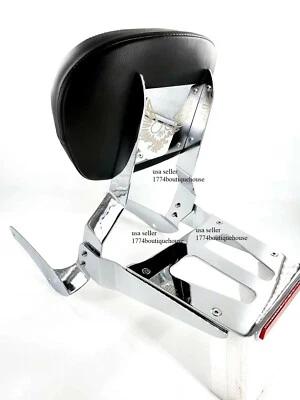 Portaequipajes Sissy Bar Respaldo 4 Suzuki Intruder C50 M50 VL 800 01- 2004 EE. UU. Foto 1 de 4