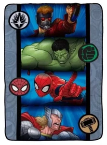 Marvel Avengers 62"x90" Large Fleece Throw Blanket, Avengers Plush Blankets Kids - Picture 1 of 2