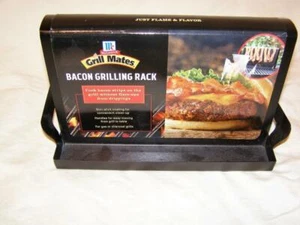 McCormick Grill Mates Barbecue Tools Bacon Grilling Rack - Non-Stick, Black -NEW - Picture 1 of 1