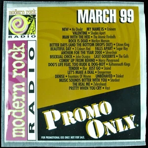 PROMO ONLY "MODERN ROCK MARCH 1999" DJ PROMO CD COMPILATION MARILYN MANSON *NEW* - Imagen 1 de 3