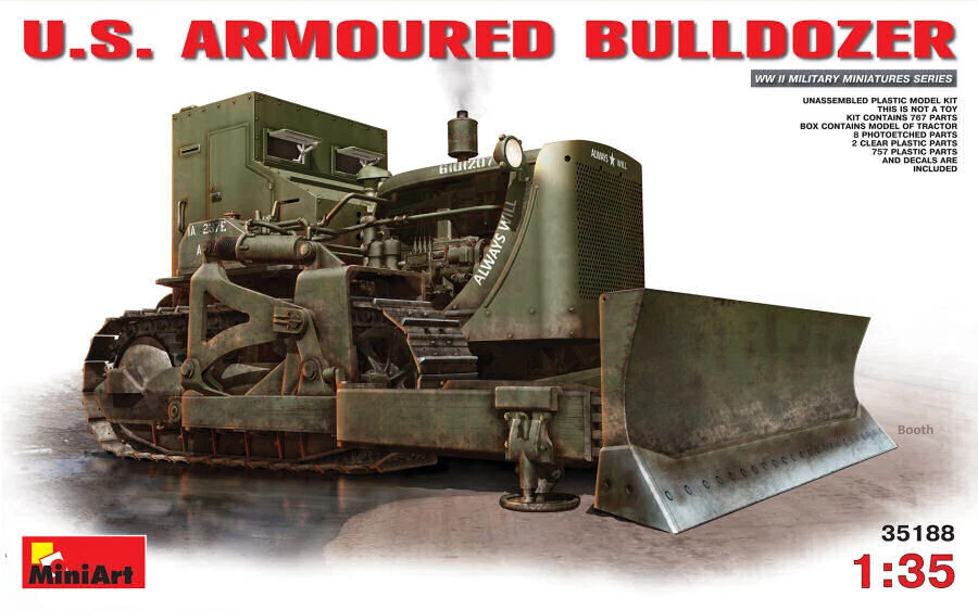U.S. ARMOURED BULLDOZER KIT 1:35 - Immagine 1 di 1