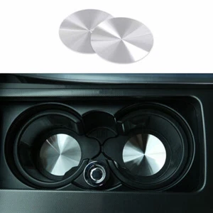 For Maserati Levante 2017-21 Silver Steel Gear Water Cup Holder Panel Cover Trim - Bild 1 von 6