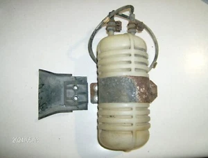 DATSUN 280Z VACCUM BOTTLE CANISTER + PLASTIC BRACKET OEM - Picture 1 of 2