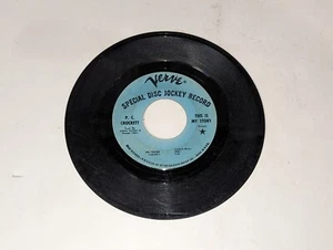 P.C. CROCKETT "This Is My Story / Pleasure" Vinyl 45 DJ Record VG+ W6305 - Picture 1 of 2