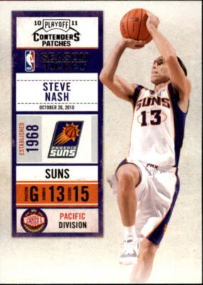 2010-11 Playoff Contenders Patches #12 Steve Nash Card - Image 1 of 2