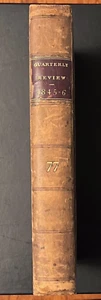LONDON "The Quarterly Review" Vol 77 Dec 1845 Mar 1846 by John Murray 1st Ed - Picture 1 of 12
