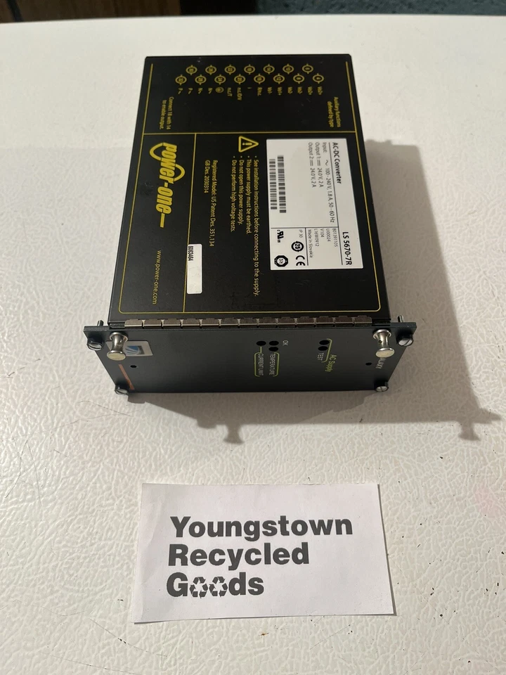 POWER-ONE AC-DC CONVERTER LS 5670-7R GALAXY SCIENTIFIC ATLANTA - Image 1 of 4