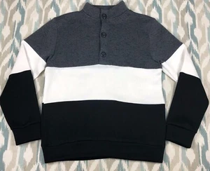 H2H Mens Long Sleeve Pullover 1/4 Button Front Shirt Sweatshirt Size XL - Picture 1 of 10