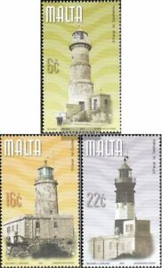 Malta 1159-1161 (completa edición) nuevo con goma original 2001 faros