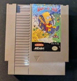 The Simpsons Bart vs the World (NES) Game Only | Tested | Authentic