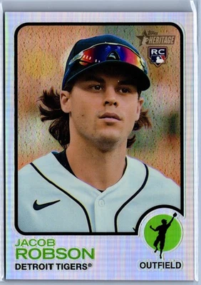 2022 Topps Heritage #588 Jacob Robson Chrome Refractor #/673 - Image 1 of 2