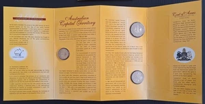 2001 Australia Cent of Federation: ACT set of 3 UNC coins on card - Afbeelding 1 van 6