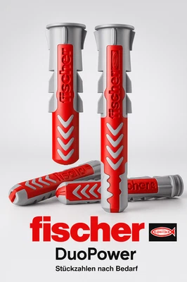 Angebot alle Varianten Fischer Dübel DUOPOWER kurz und lang 5, 6, 8, 10, 12, 14