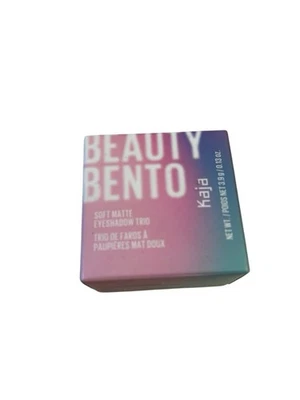 Kaja Beauty Bento Soft Matte Beige/Brown Eyeshadow Trio 14 *NEUTRAL MOMENT* NIB - Image 1 of 4