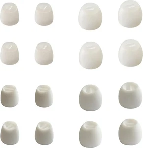 8 Paar extra kleine Ohrhörer Stöpsel Ersatz Silikon Ohr klein - weiß  - Bild 1 von 4