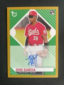 2021 Topps Brooklyn Collection Jose Garcia #BKA-JG Auto RC Gold  50/50 eBay 1/1 - Picture 1 of 3