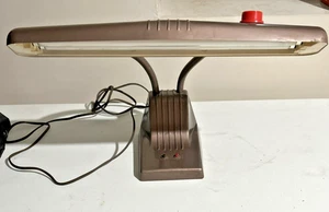 Vintage 1940s Dazor DBL Gooseneck Military Desk Lamp Model 1000 - Picture 1 of 5