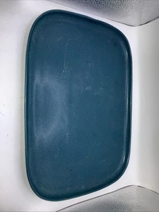 13.5” Teal Tray By Crate And Barrel - Picture 1 of 2